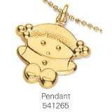 pingente menininha fol.ouro cod;541265